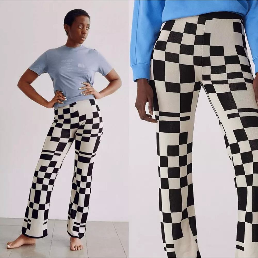 Paloma Wool Black & Cream knit pants - Picture 6 of 6